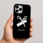 כיסוי בעיצוב אישי עם השם שלך לדגם - Apple iPhone 16 Pro Max בעיצוב מעצב שיער