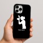 כיסוי בעיצוב אישי עם השם שלך לדגם - Apple iPhone 16 Pro Max בעיצוב צלמת - אישה