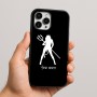 כיסוי בעיצוב אישי עם השם שלך לדגם - Apple iPhone 16 Pro Max בעיצוב אישה שטן