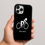 כיסוי בעיצוב אישי עם השם שלך לדגם - Apple iPhone 16 Pro Max בעיצוב אופניים אולימפיים