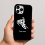 כיסוי בעיצוב אישי עם השם שלך לדגם - Apple iPhone 16 Pro Max בעיצוב אופנוע שלג