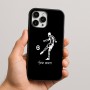כיסוי בעיצוב אישי עם השם שלך לדגם - Apple iPhone 16 Pro Max בעיצוב שחקן כדורגל