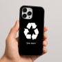 כיסוי בעיצוב אישי עם השם שלך לדגם - Apple iPhone 16 Pro Max בעיצוב למחזר