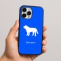 כיסוי בעיצוב אישי עם השם שלך לדגם - Apple iPhone 16 Pro Max בעיצוב כלב