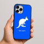 כיסוי בעיצוב אישי עם השם שלך לדגם - Apple iPhone 16 Pro Max בעיצוב קנגורו