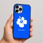 כיסוי בעיצוב אישי עם השם שלך לדגם - Apple iPhone 16 Pro Max בעיצוב פרח היביסקוס