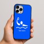 כיסוי בעיצוב אישי עם השם שלך לדגם - Apple iPhone 16 Pro Max בעיצוב כדור מים אולימפי