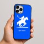 כיסוי בעיצוב אישי עם השם שלך לדגם - Apple iPhone 16 Pro Max בעיצוב שחקן פולו - סוס