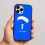 כיסוי בעיצוב אישי עם השם שלך לדגם - Apple iPhone 16 Pro Max בעיצוב צניחה חופשית