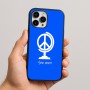 כיסוי בעיצוב אישי עם השם שלך לדגם - Apple iPhone 16 Pro Max בעיצוב גלובוסי שלום