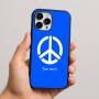 כיסוי בעיצוב אישי עם השם שלך לדגם - Apple iPhone 16 Pro Max בעיצוב סמל השלום