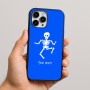 כיסוי בעיצוב אישי עם השם שלך לדגם - Apple iPhone 16 Pro Max בעיצוב סקלטון