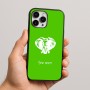 כיסוי בעיצוב אישי עם השם שלך לדגם - Apple iPhone 16 Pro Max בעיצוב ראש פיל