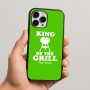 כיסוי בעיצוב אישי עם השם שלך לדגם - Apple iPhone 16 Pro Max בעיצוב מלך הגריל
