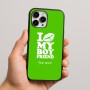 כיסוי בעיצוב אישי עם השם שלך לדגם - Apple iPhone 16 Pro Max בעיצוב נשקי את חבר שלי