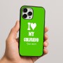 כיסוי בעיצוב אישי עם השם שלך לדגם - Apple iPhone 16 Pro Max בעיצוב אוהב את החברה שלי