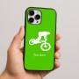 כיסוי בעיצוב אישי עם השם שלך לדגם - Apple iPhone 16 Pro Max בעיצוב רוכב אופניים