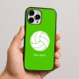 כיסוי בעיצוב אישי עם השם שלך לדגם - Apple iPhone 16 Pro Max בעיצוב כדור כדורעף