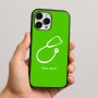 כיסוי בעיצוב אישי עם השם שלך לדגם - Apple iPhone 16 Pro Max בעיצוב סטטוסקופ רופא