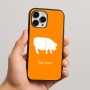 כיסוי בעיצוב אישי עם השם שלך לדגם - Apple iPhone 16 Pro Max בעיצוב חזיר