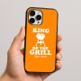 כיסוי בעיצוב אישי עם השם שלך לדגם - Apple iPhone 16 Pro Max בעיצוב מלך הגריל