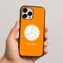 כיסוי בעיצוב אישי עם השם שלך לדגם - Apple iPhone 16 Pro Max בעיצוב כדור כדורעף