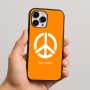 כיסוי בעיצוב אישי עם השם שלך לדגם - Apple iPhone 16 Pro Max בעיצוב סמל השלום