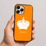 כיסוי בעיצוב אישי עם השם שלך לדגם - Apple iPhone 16 Pro Max בעיצוב כתר מלכותי