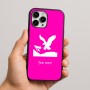 כיסוי בעיצוב אישי עם השם שלך לדגם - Apple iPhone 16 Pro Max בעיצוב נשר אמריקאי