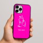 כיסוי בעיצוב אישי עם השם שלך לדגם - Apple iPhone 16 Pro Max בעיצוב חתול