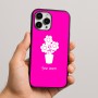 כיסוי בעיצוב אישי עם השם שלך לדגם - Apple iPhone 16 Pro Max בעיצוב פרח