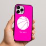 כיסוי בעיצוב אישי עם השם שלך לדגם - Apple iPhone 16 Pro Max בעיצוב כדורסל