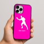 כיסוי בעיצוב אישי עם השם שלך לדגם - Apple iPhone 16 Pro Max בעיצוב שחקן פינג פונג