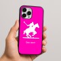כיסוי בעיצוב אישי עם השם שלך לדגם - Apple iPhone 16 Pro Max בעיצוב שחקן פולו - סוס