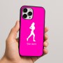 כיסוי בעיצוב אישי עם השם שלך לדגם - Apple iPhone 16 Pro Max בעיצוב רץ רץ אישה