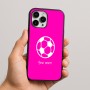 כיסוי בעיצוב אישי עם השם שלך לדגם - Apple iPhone 16 Pro Max בעיצוב כדורגל כדור כדורגל