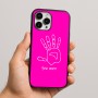 כיסוי בעיצוב אישי עם השם שלך לדגם - Apple iPhone 16 Pro Max בעיצוב יד
