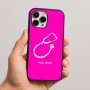 כיסוי בעיצוב אישי עם השם שלך לדגם - Apple iPhone 16 Pro Max בעיצוב סטטוסקופ רופא