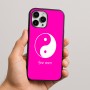 כיסוי בעיצוב אישי עם השם שלך לדגם - Apple iPhone 16 Pro Max בעיצוב סמל יינג יאנג
