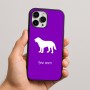 כיסוי בעיצוב אישי עם השם שלך לדגם - Apple iPhone 16 Pro Max בעיצוב כלב