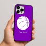 כיסוי בעיצוב אישי עם השם שלך לדגם - Apple iPhone 16 Pro Max בעיצוב כדורסל