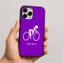 כיסוי בעיצוב אישי עם השם שלך לדגם - Apple iPhone 16 Pro Max בעיצוב אופניים אולימפיים