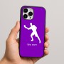 כיסוי בעיצוב אישי עם השם שלך לדגם - Apple iPhone 16 Pro Max בעיצוב שחקן פינג פונג