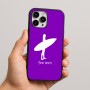 כיסוי בעיצוב אישי עם השם שלך לדגם - Apple iPhone 16 Pro Max בעיצוב גלישה - גלישה