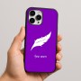 כיסוי בעיצוב אישי עם השם שלך לדגם - Apple iPhone 16 Pro Max בעיצוב נוצת נוצה