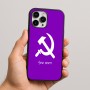 כיסוי בעיצוב אישי עם השם שלך לדגם - Apple iPhone 16 Pro Max בעיצוב פטיש ומגל