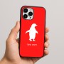 כיסוי בעיצוב אישי עם השם שלך לדגם - Apple iPhone 16 Pro Max בעיצוב פינגווין