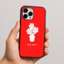 כיסוי בעיצוב אישי עם השם שלך לדגם - Apple iPhone 16 Pro Max בעיצוב פרח