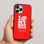 כיסוי בעיצוב אישי עם השם שלך לדגם - Apple iPhone 16 Pro Max בעיצוב נשקי את חבר שלי