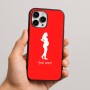 כיסוי בעיצוב אישי עם השם שלך לדגם - Apple iPhone 16 Pro Max בעיצוב אישה בהריון